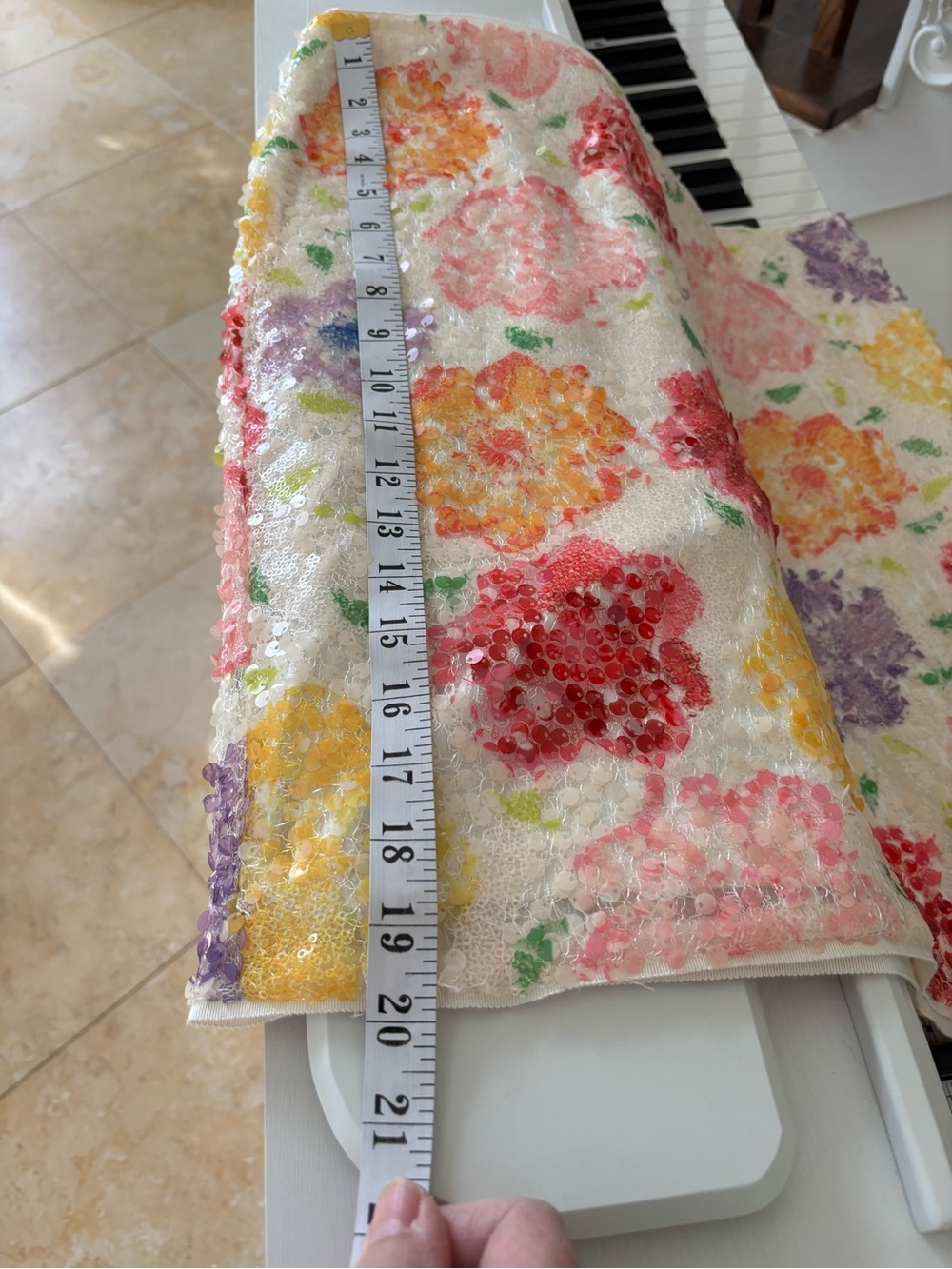 Elie Tahari Multicolor Floral sequin Skirt - Picture 13 of 13